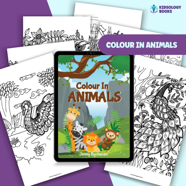 Colour In Animals eBook by Kidsology books