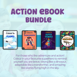 Action eBook bundle of 4 eBooks by Kidsology books