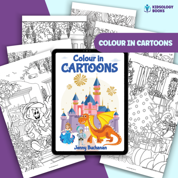 Colour In Cartoons ebook thumbnail by Kidsology books