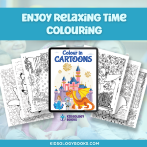 Colour In Cartoons ebook by Kidsology books